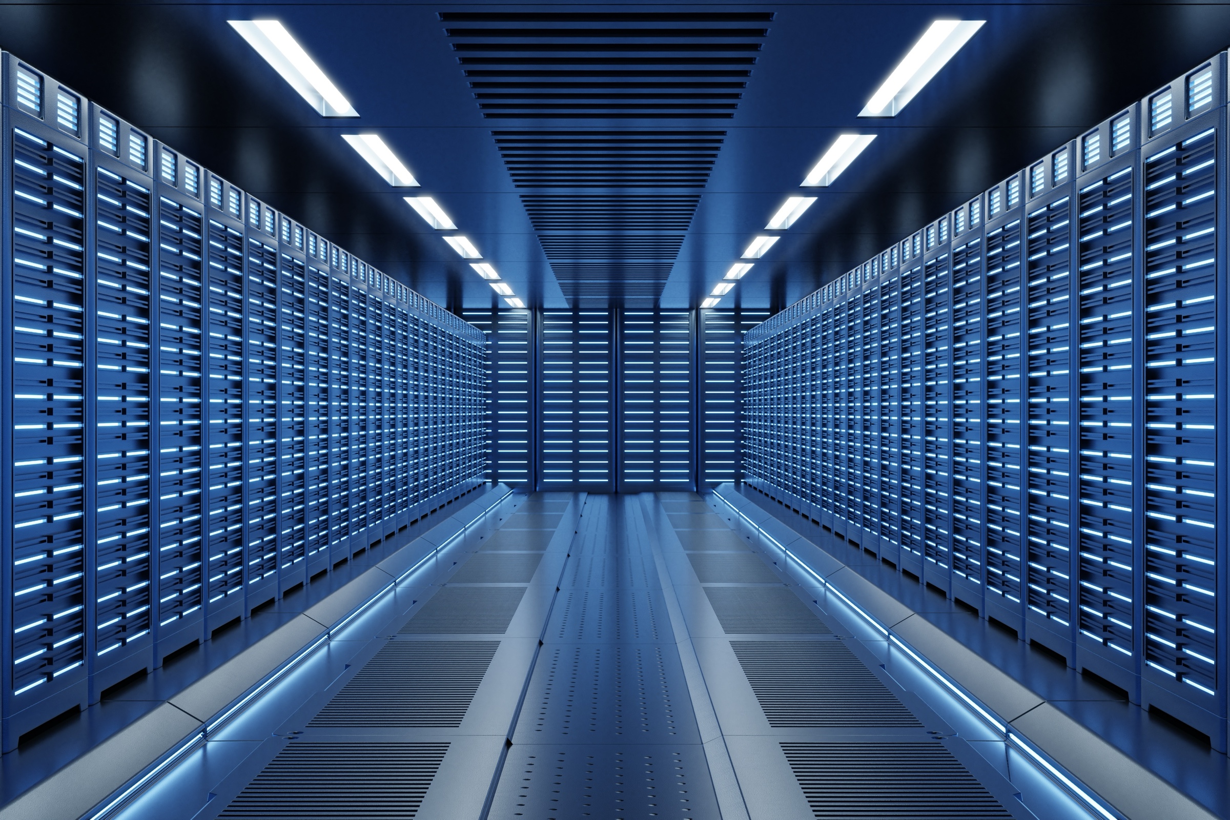 AI-native · server hall abstract